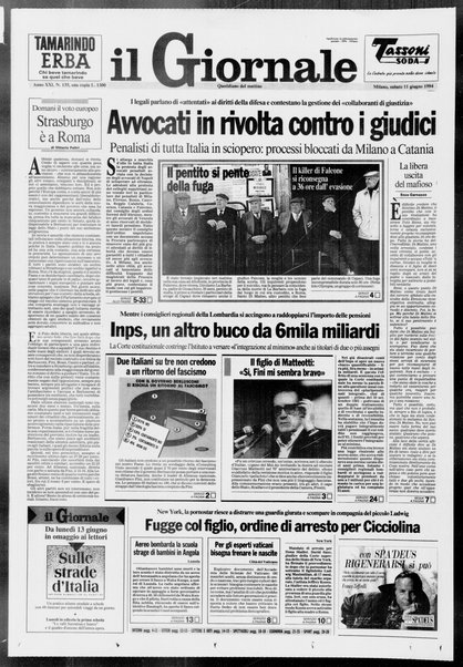 Il giornale : quotidiano del mattino